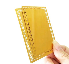 Customized Logo Business Card Promotional Advertising Carving Stainless Steel Metal Sheet