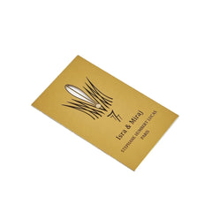 Customized Logo Business Card Promotional Advertising Carving Stainless Steel Metal Sheet