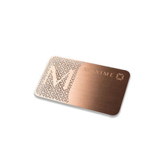 Customized Logo Business Card Promotional Advertising Carving Stainless Steel Metal Sheet