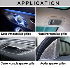 Automotive A Pillar Speaker Grille Stainless Steel