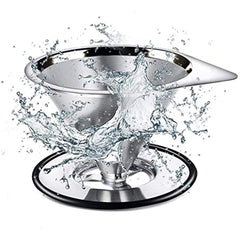 Pour Over Coffee Dripper Stainless Steel Slow Drip Coffee Filter Metal Cone Paperless Reusable